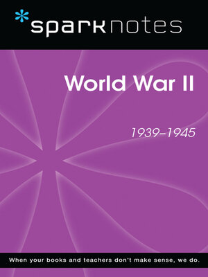 cover image of World War II (SparkNotes History Note)